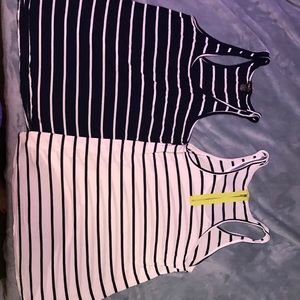 Two striped tank tops